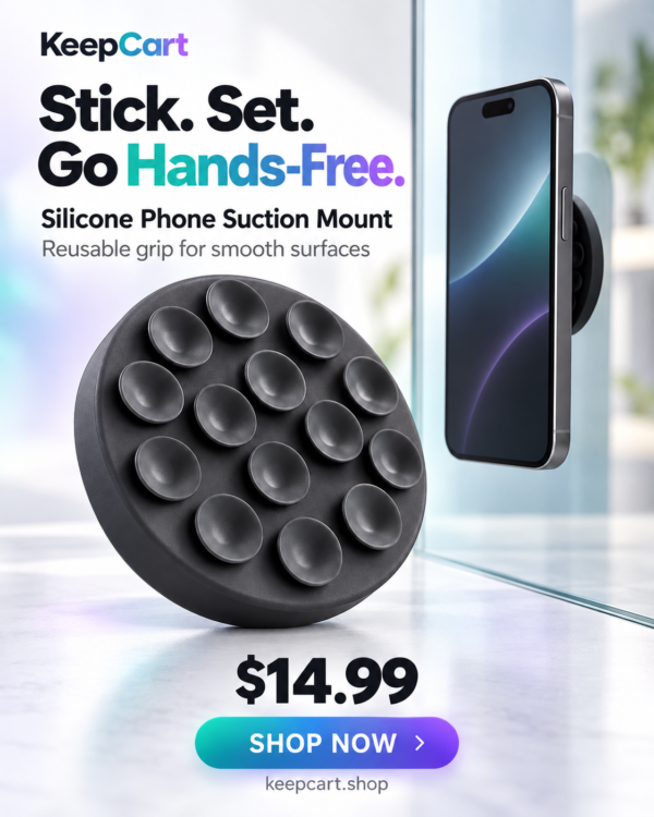 phone-suction-mount-poster Hands-Free Silicone Phone Suction Mount